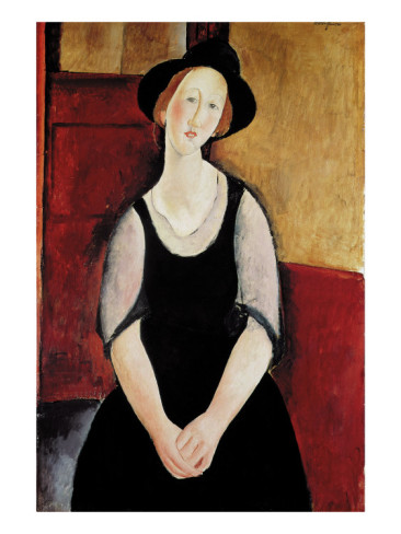 Portrait of Thora Klinchlowstrom - Amedeo Modigliani Paintings